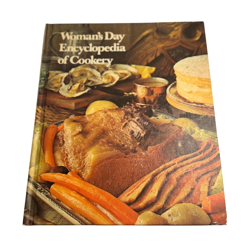 VTG Woman's Day Encyclopedia of Cookery Vol 1 Cookbook Hardcover Retro Recipes